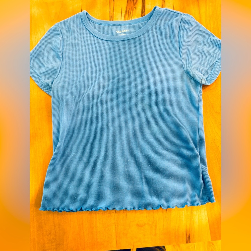 Blue Short Sleeve Kids Top